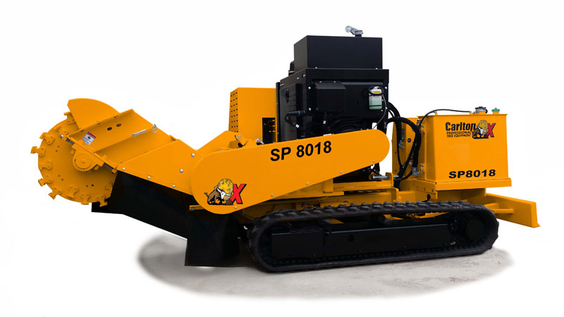 SP8018 TRX Series Track-Mounted Stump Cutters