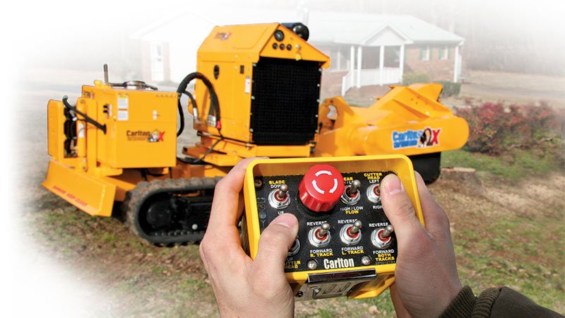 SP8018 TRX Series Track-Mounted Stump Cutters