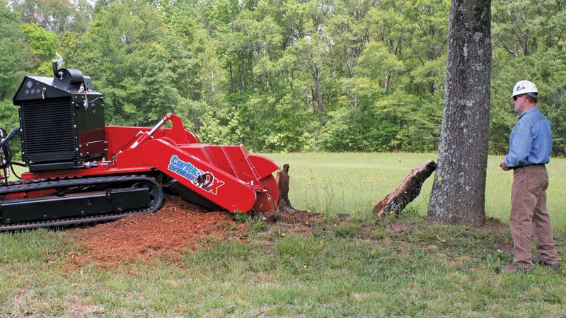 SP8018 TRX Series Track-Mounted Stump Cutters